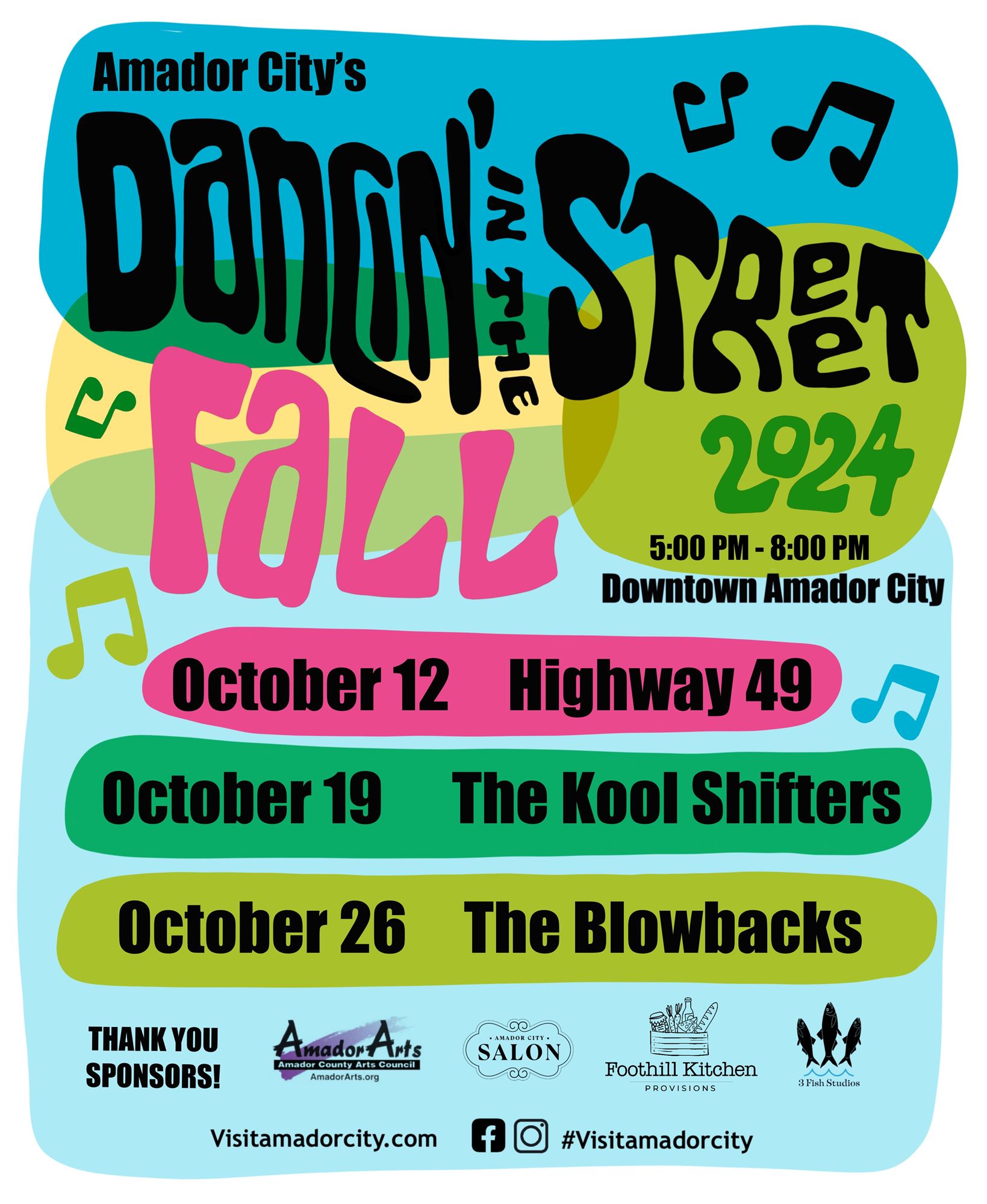 Dancin in the Street Fall 2024 Flyer