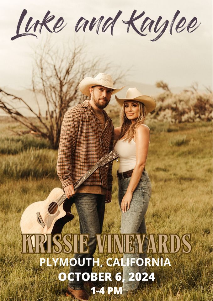 Luke and Kaylee at Krissie Vineyards Flyer