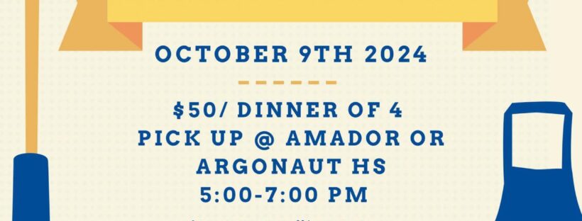 Amador County FFA Drive Thru Dinner Flyer