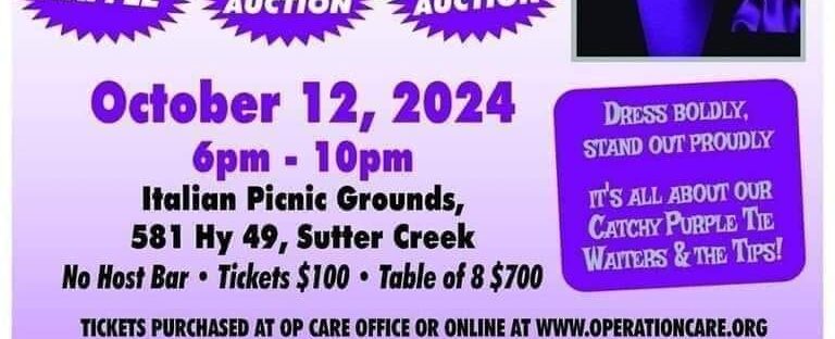 Purple Tie Gala Flyer