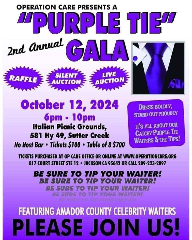 Purple Tie Gala Flyer