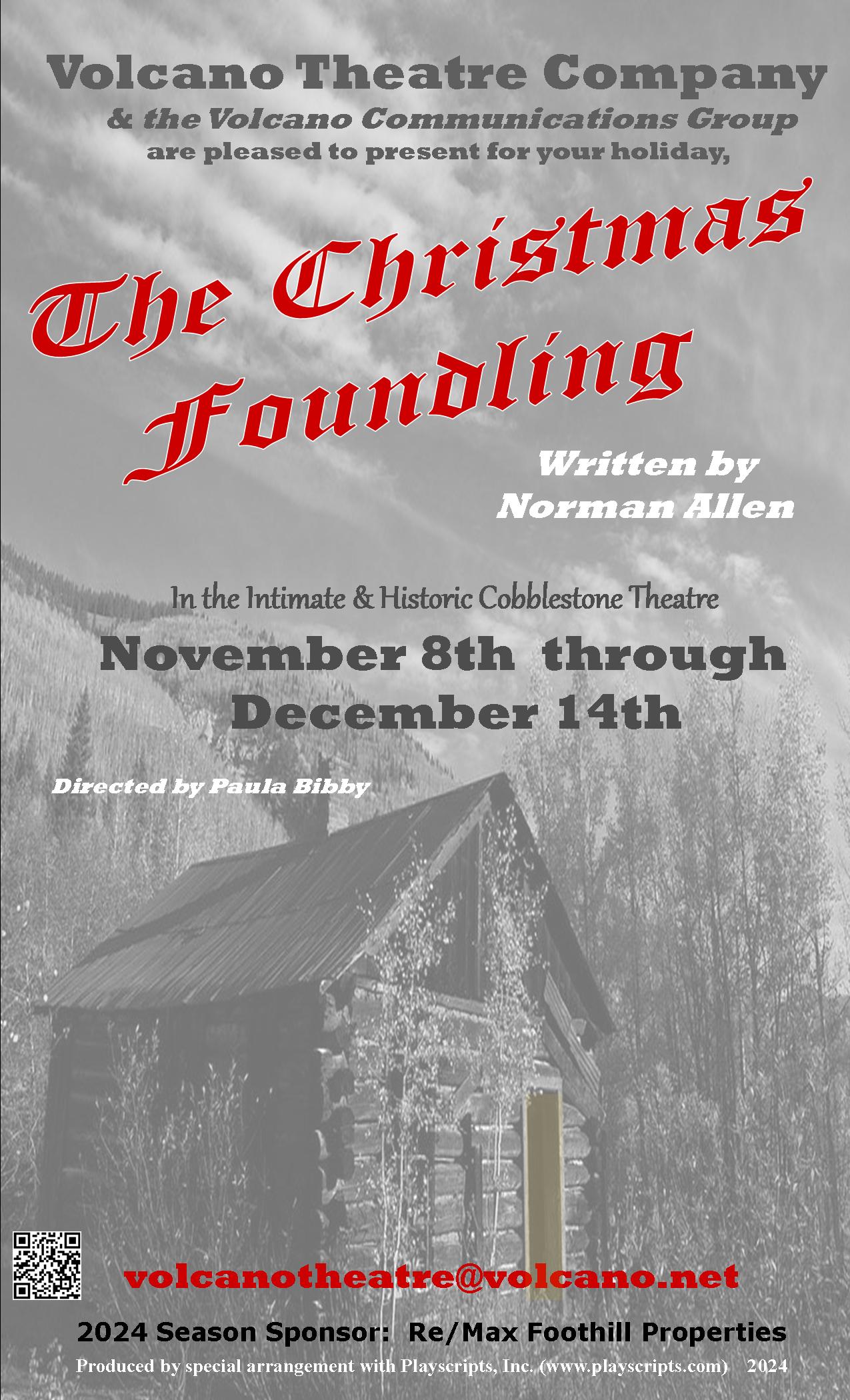 Volcano Theatre Company presents The Christmas Foundling flyer