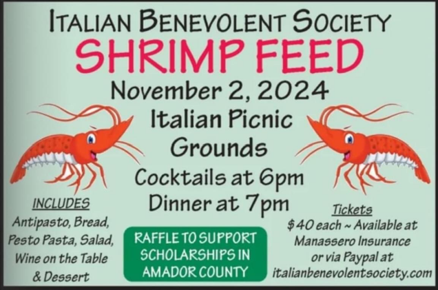 Italian Benevolent Society Shrimp Feed Baner