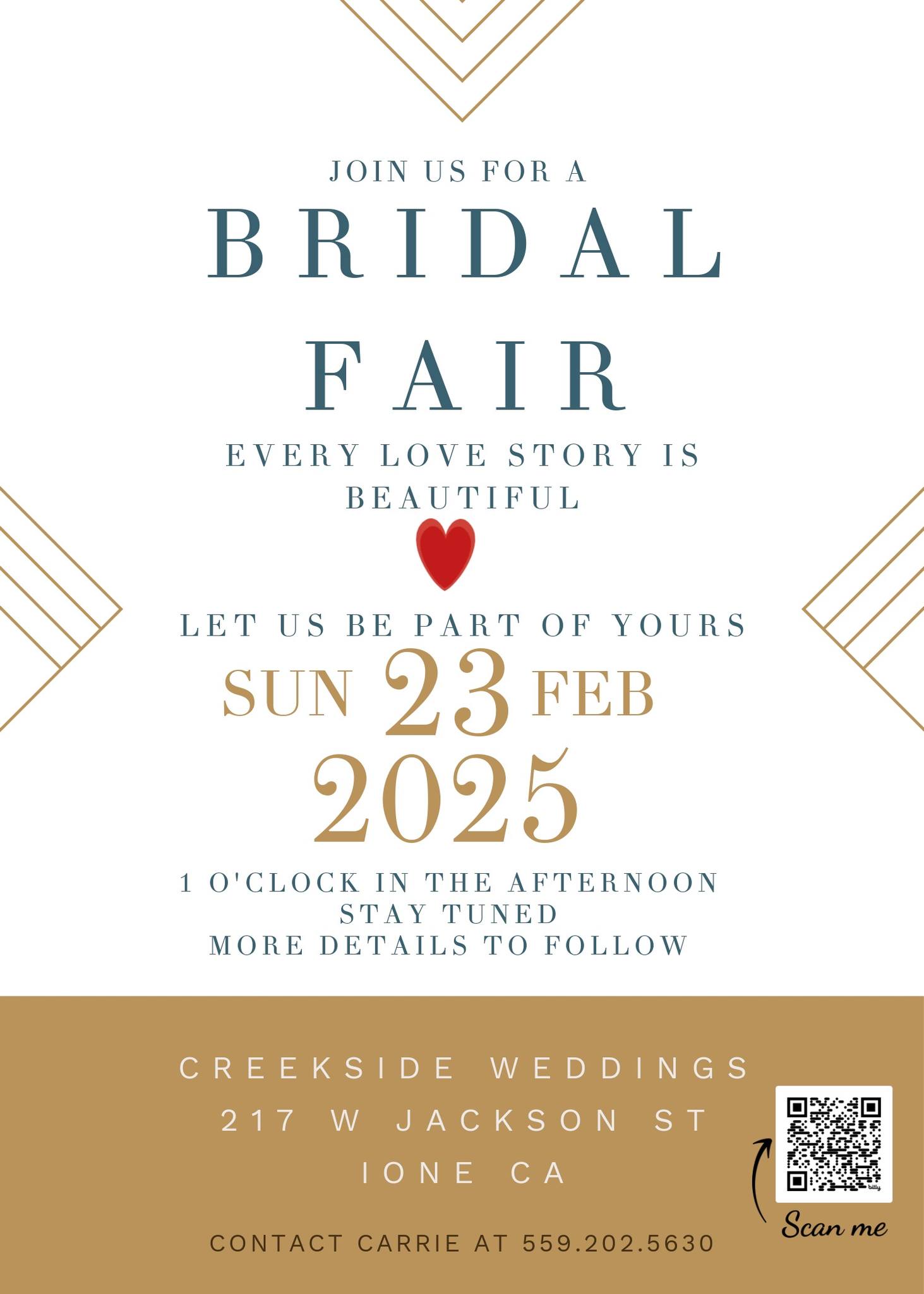 Creekside Ione Bridal Fair Flyer