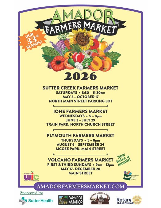 2026 Amador Farmers Market
