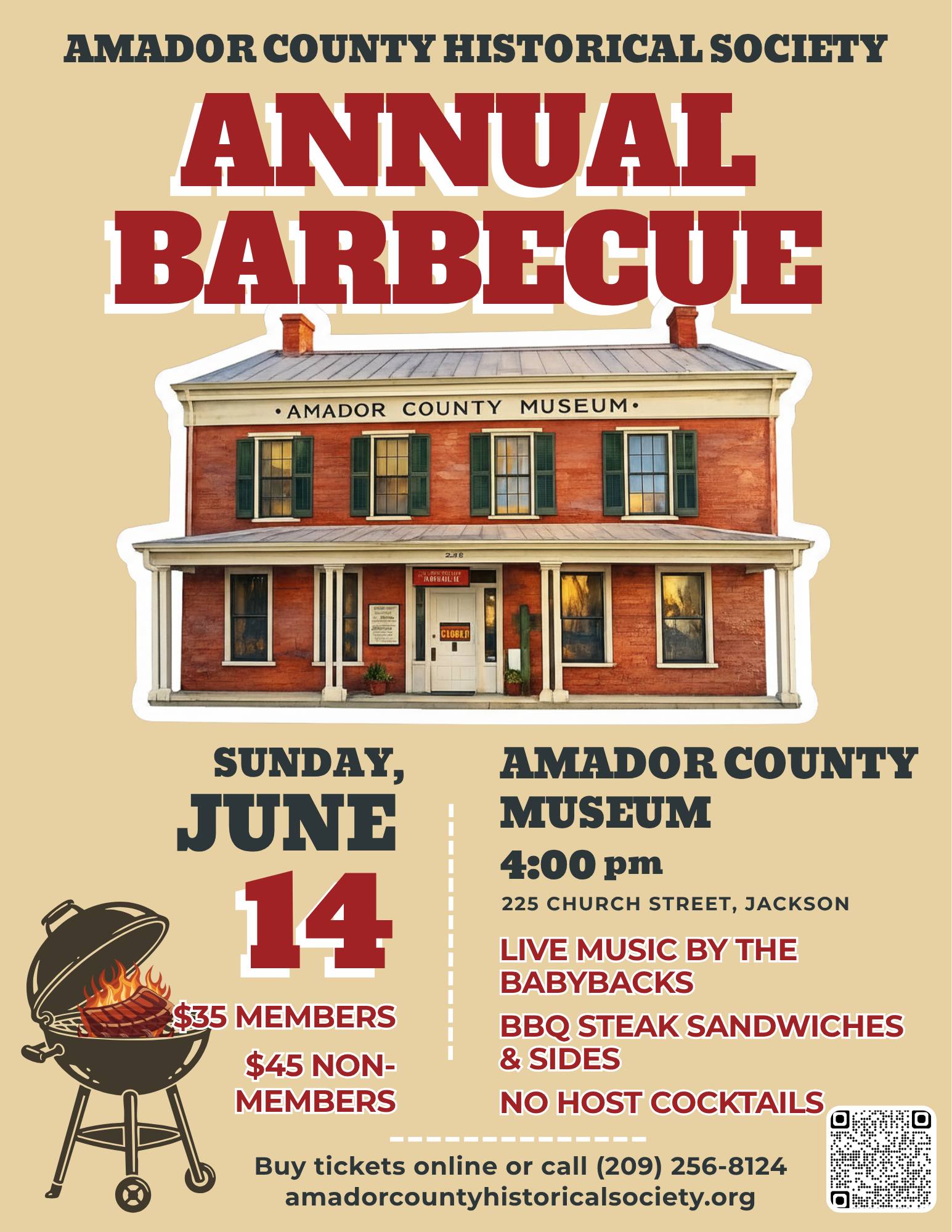 2026 Amador County Historical Society Annual Barbecue