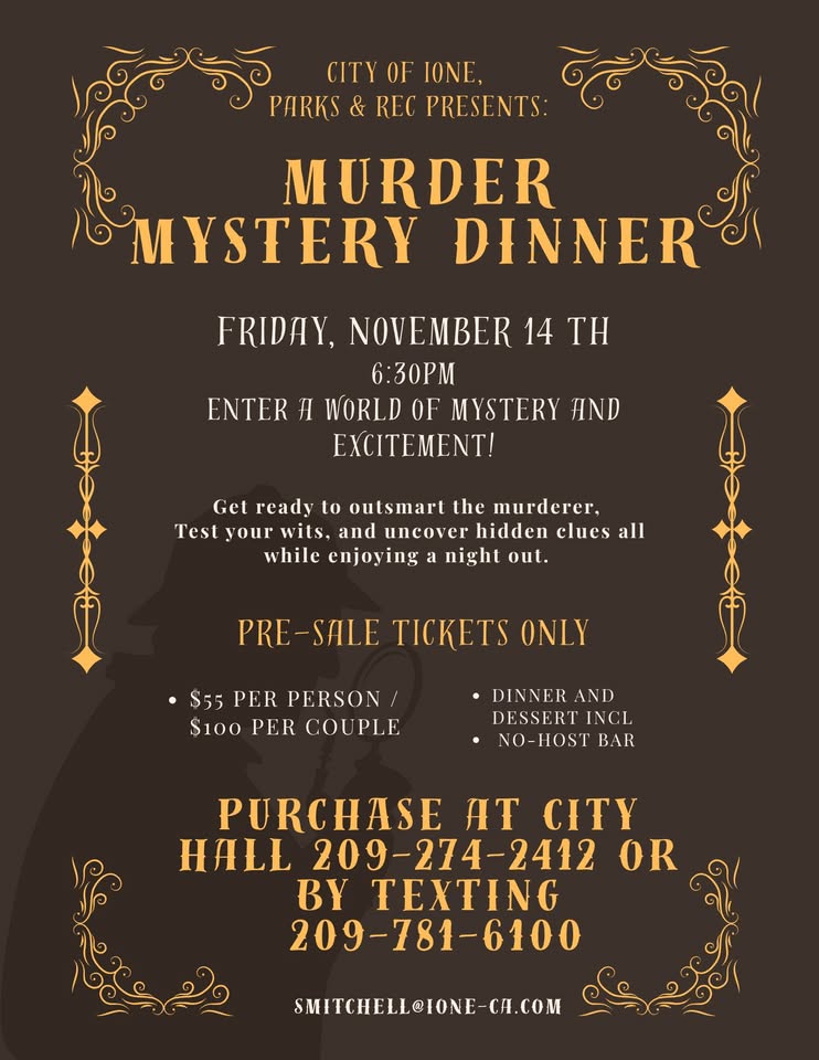 Murder Mystery Dinner Flyer
